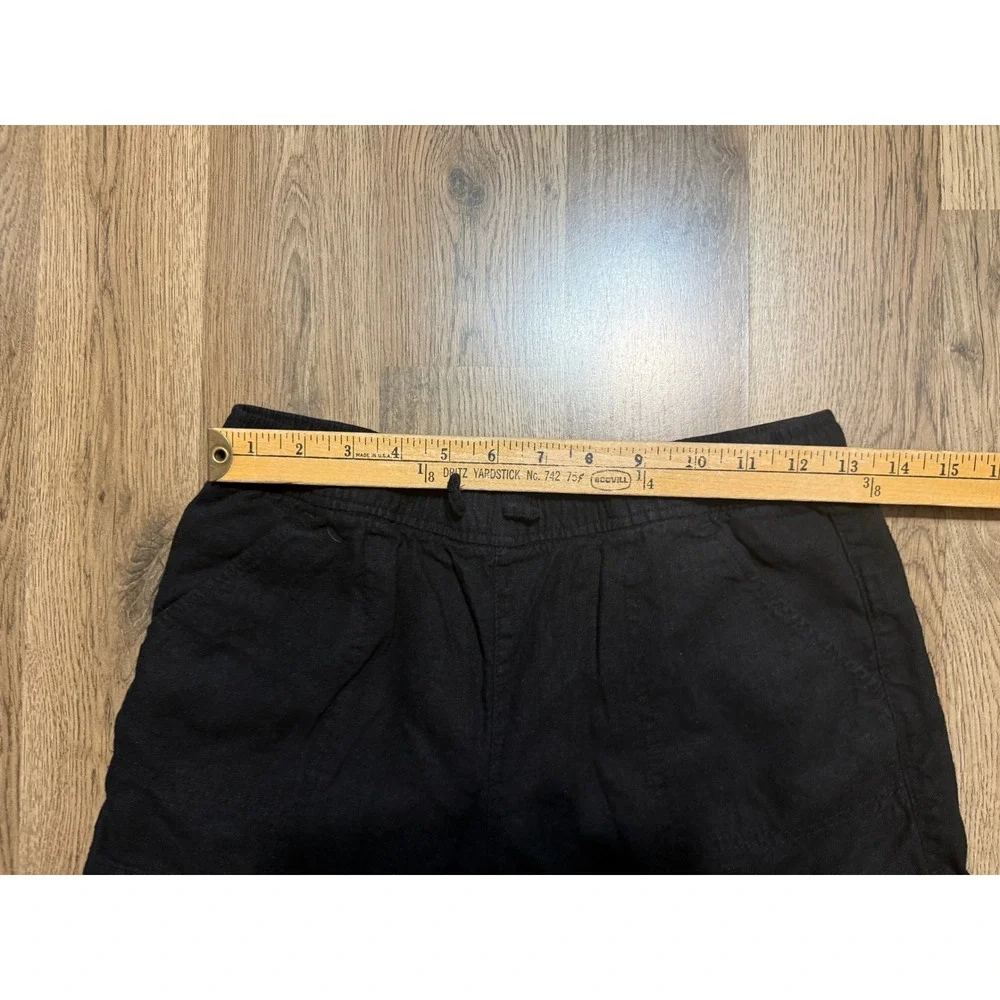 Old Navy Shorts Girls Size XL 14-16 Black Pull-On Functional Drawstring Casual